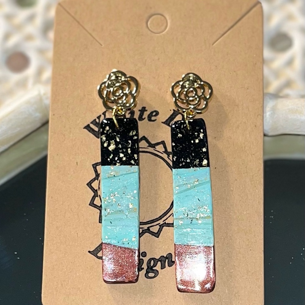 Handmade polymer clay earrings